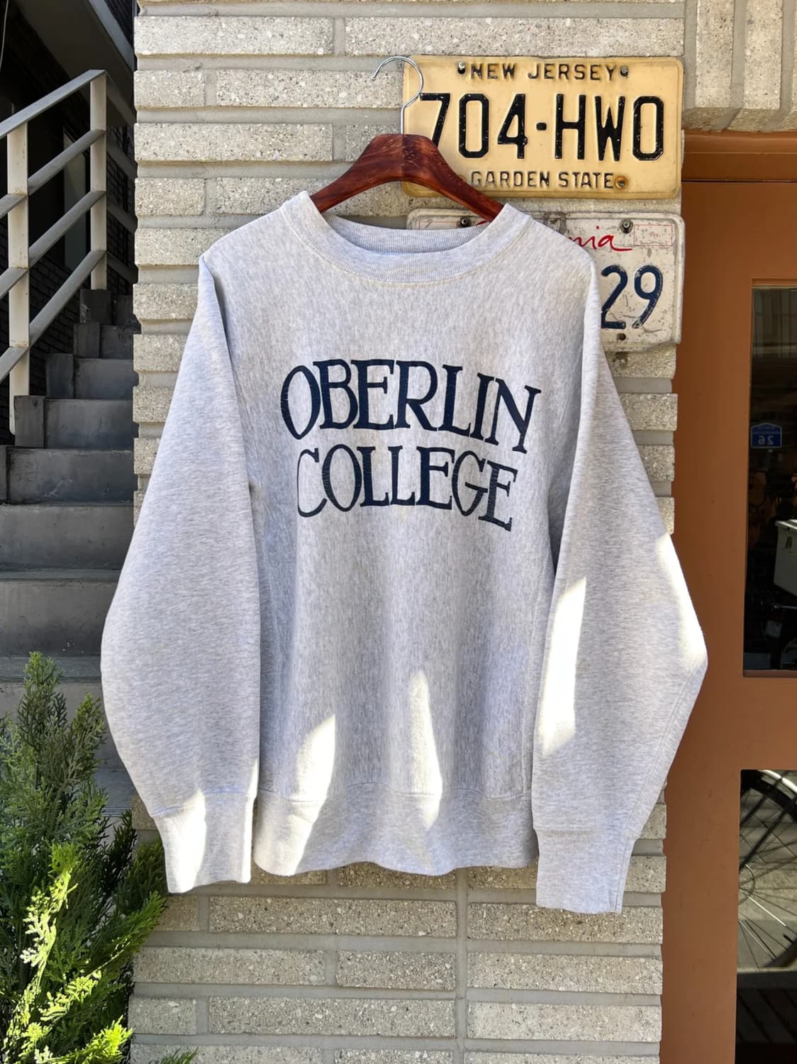 [M]80's 소피 USA Made 리버스위브 오벌린 칼리지 스웻셔츠 상품이미지1