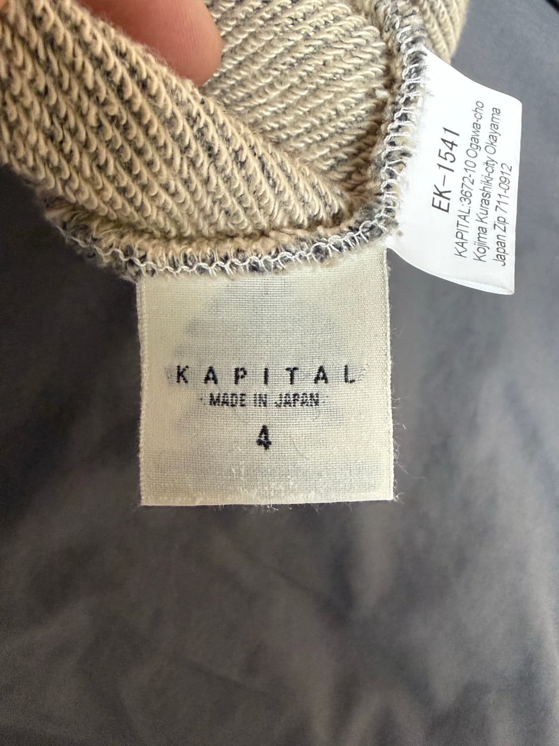 캐피탈 크루넥 본 스웻 (4size) 상품이미지4