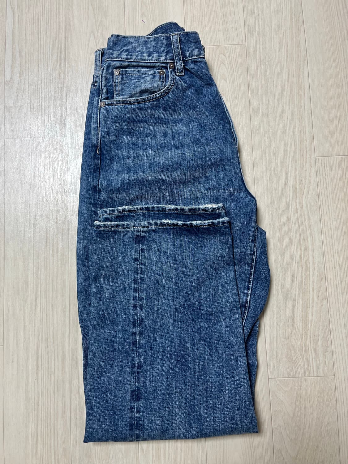 [비헤비어]523L SELVEDGE DENIM PANTS _워시드블루 상품이미지10