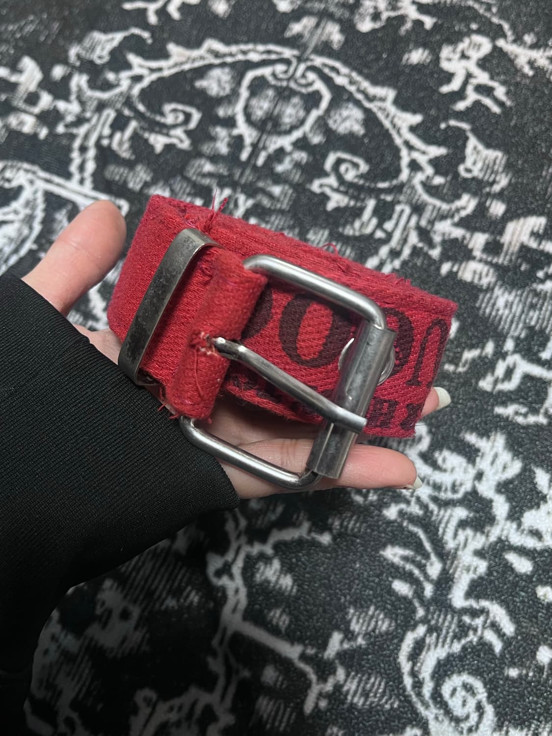 빈티지 프린팅 아일렛 벨트 상품이미지2