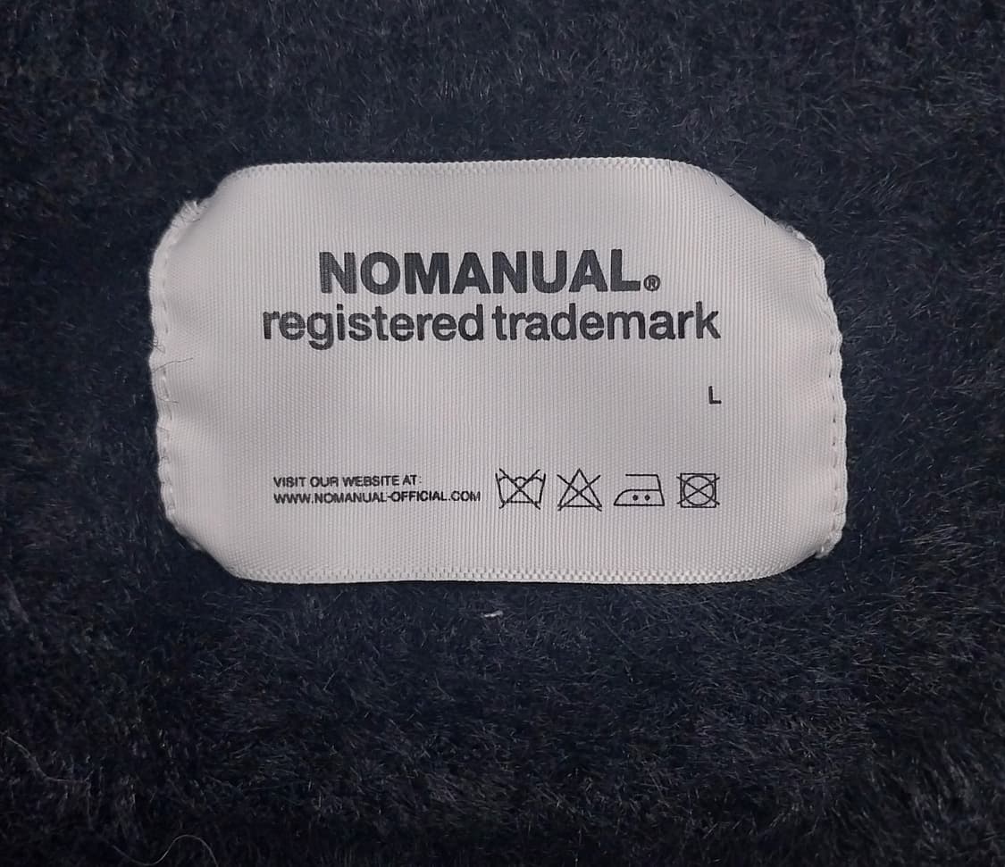 (새상품) 노매뉴얼  헤어리 니트 블랙 L 상품이미지4