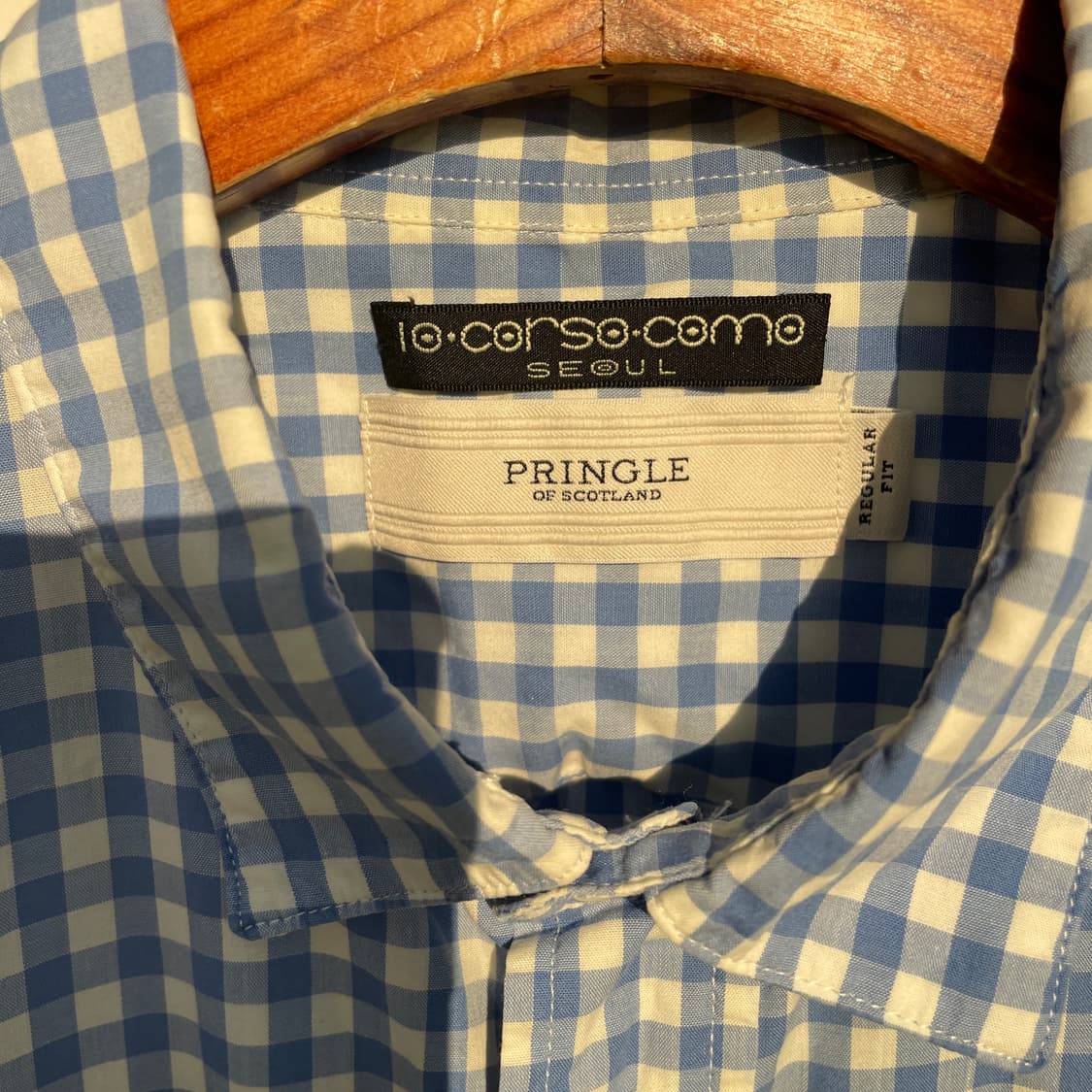 프링글 오브 스코틀랜드 깅엄 체크 셔츠 상품이미지4