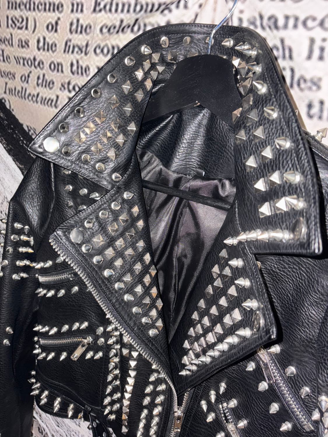 Iron Skull Studded Leather Jacket 상품이미지7