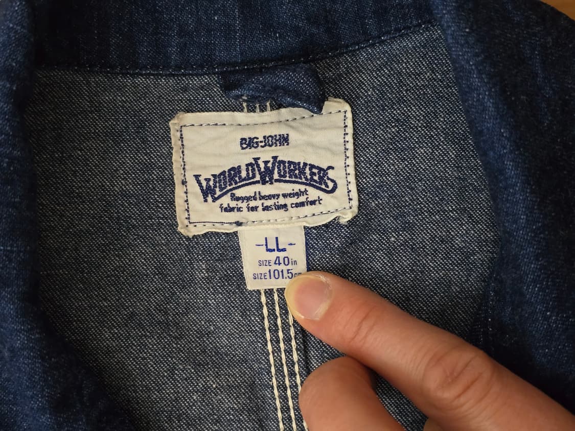 빅존 월드워커스 데님 초어 자켓 L(100) 40 상품이미지2