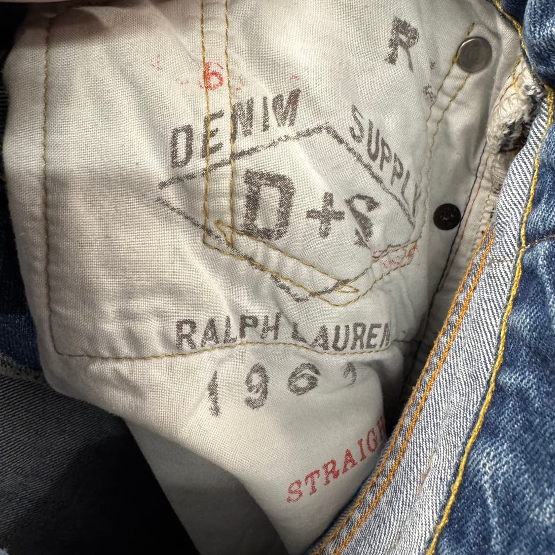 데님 앤 서플라이 랄프로렌 데님 팬츠 후면 패치 포인트 연청 상품이미지7