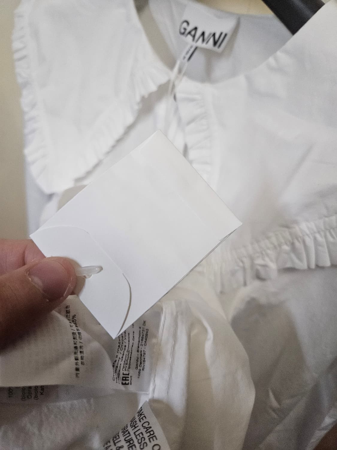 36 새상품) 가니 GANNI 포플린 셔츠 블라우스 상품이미지4