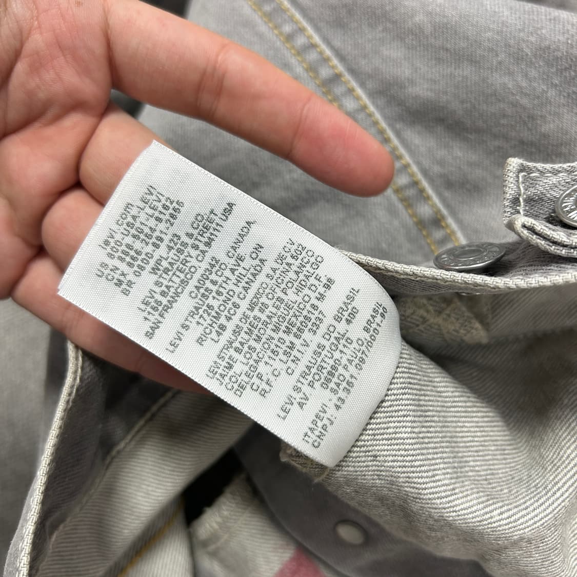 리바이스 그레이 데님자켓(S) 상품이미지4