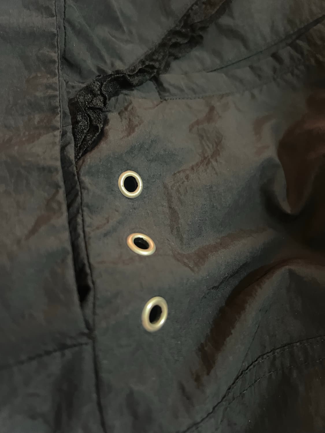 코이세이오 레이스 스트링 팬츠 블랙 1 상품이미지2