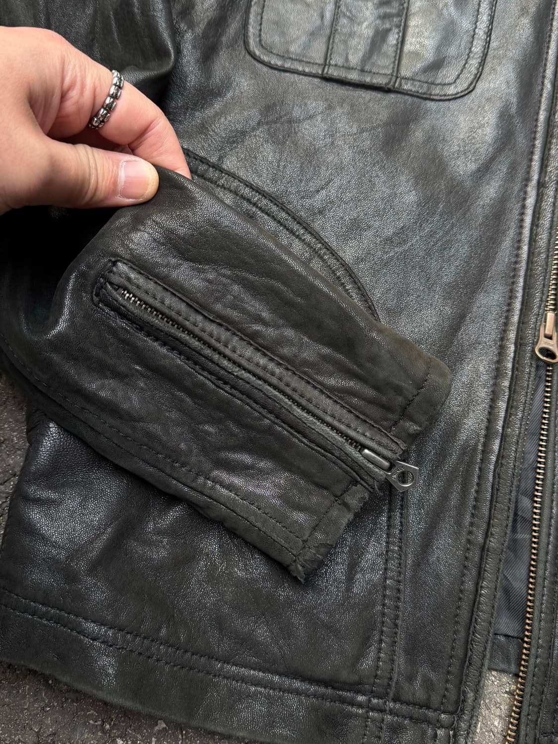 아비렉스 양가죽 투웨이 라이더자켓  상품이미지7