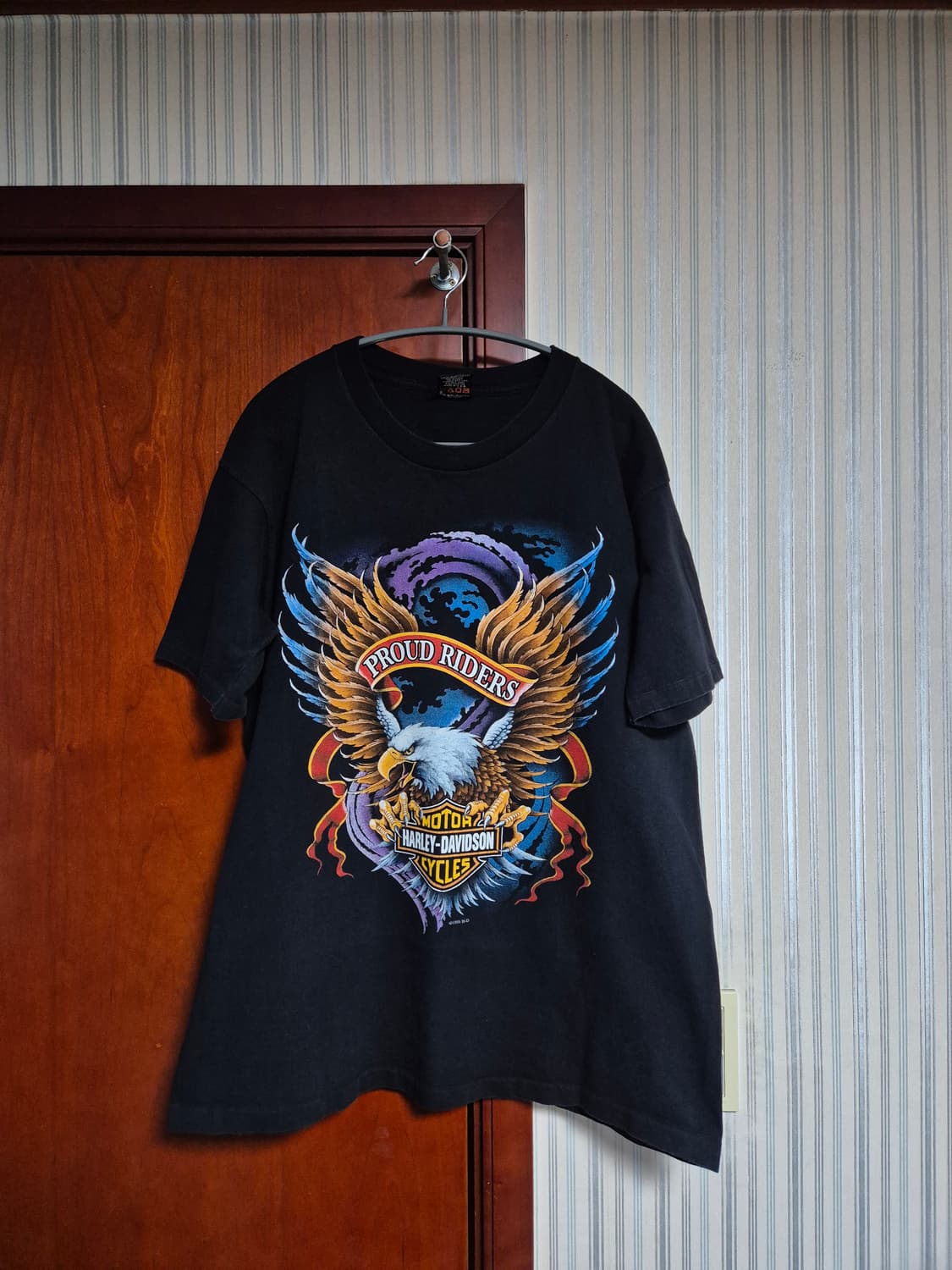 빈티지 90s 할리데이비슨 Proud riders 티셔츠 상품이미지1