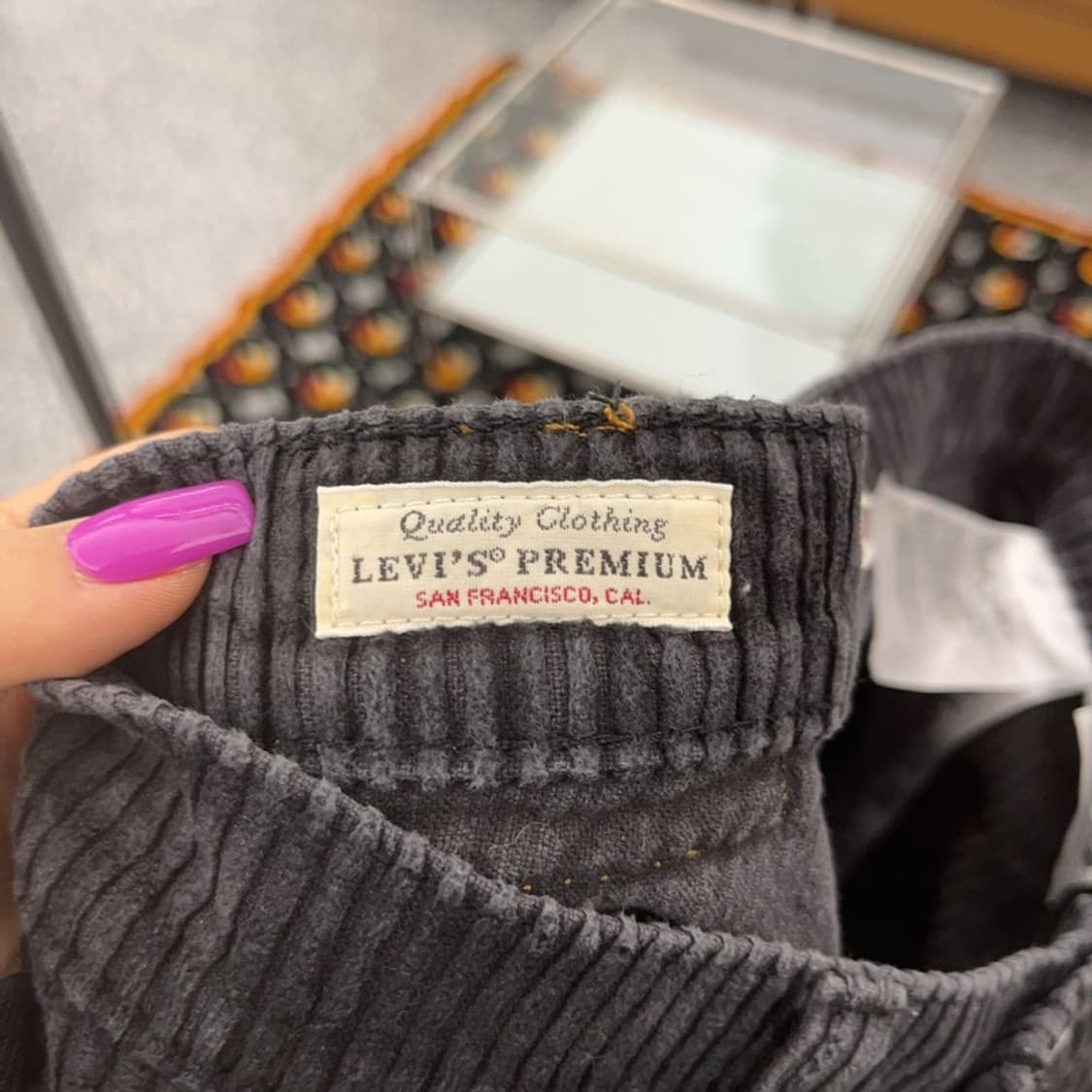 리바이스 올드스쿨 코듀로이 하이웨스트 코튼팬츠 25인치 C07191 상품이미지7