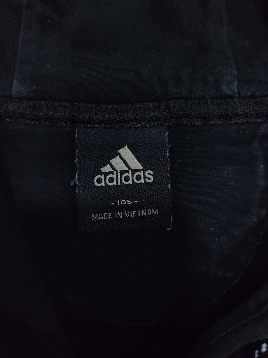 아디다스 블랙 빅로고 후드티 남성 105사이즈 상품이미지4