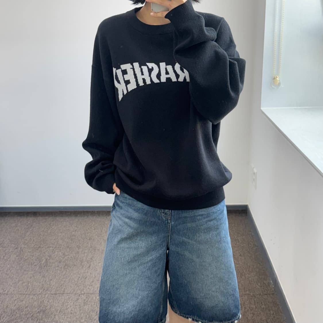 Thrasher 트레셔 블랙 니트 상품이미지2