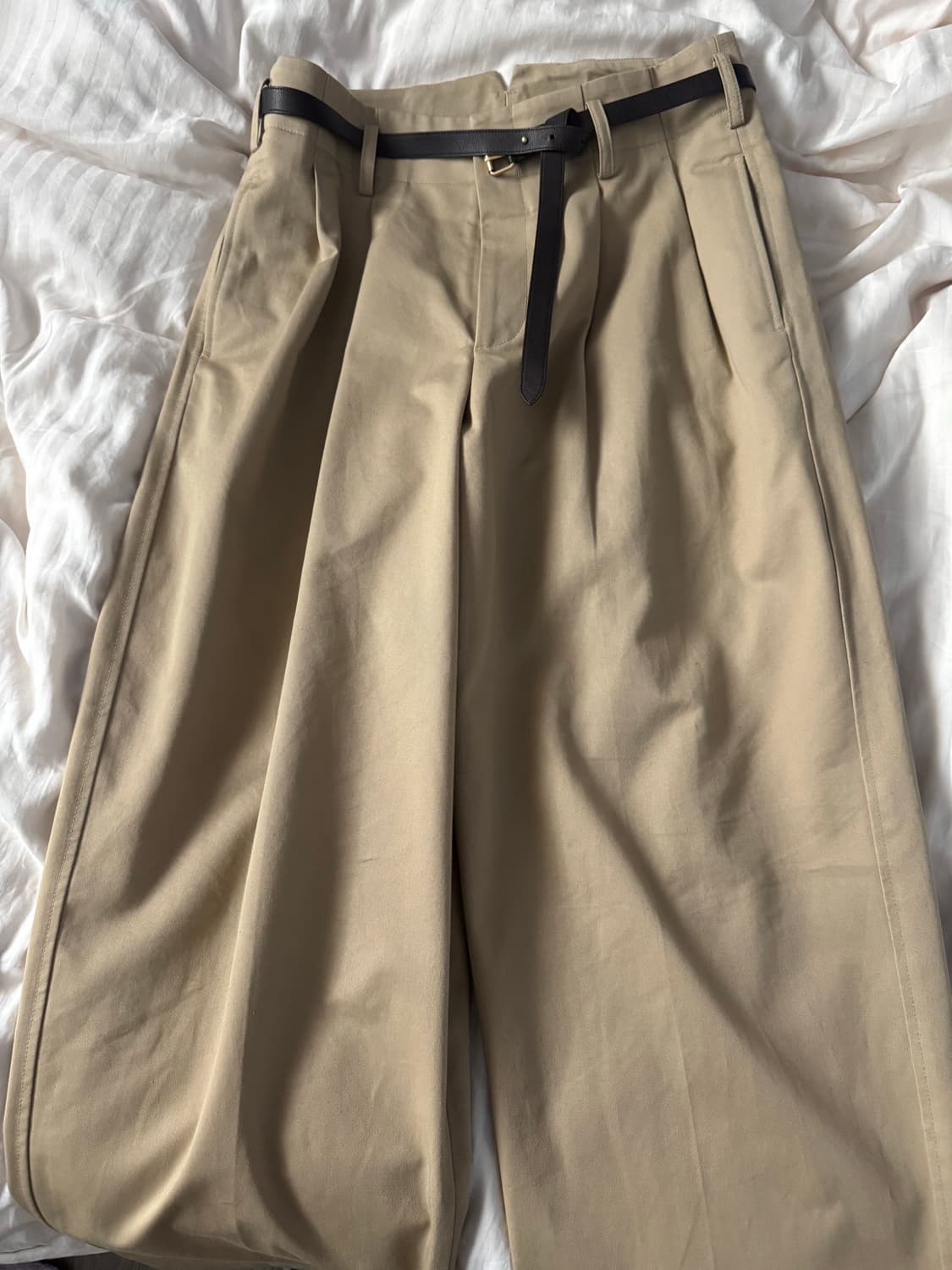 렉토 25ss 하이웨스트 코튼 팬츠 m size 상품이미지1