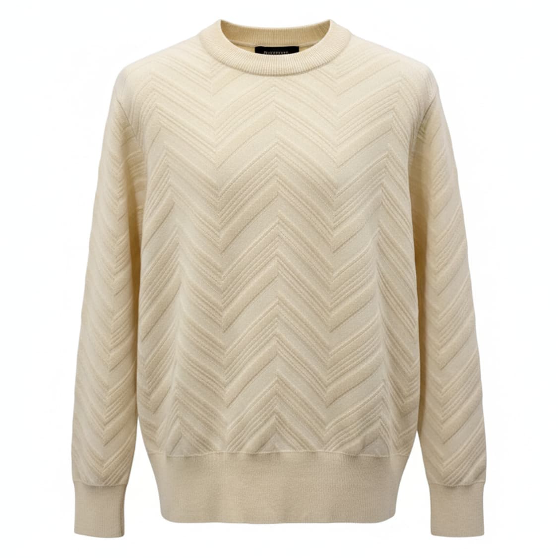 UNITED TOKYO 패턴 라운드 니트 1830 상품이미지1