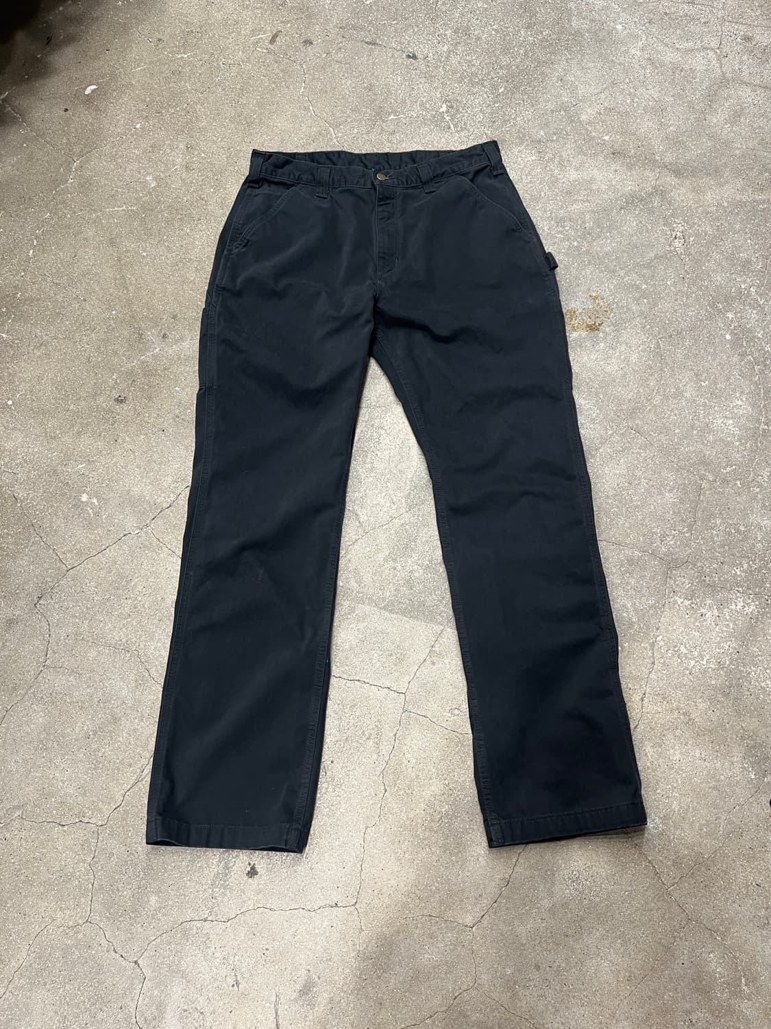 칼하트 피치 코튼 카펜터 워크 팬츠 블랙 상품이미지1