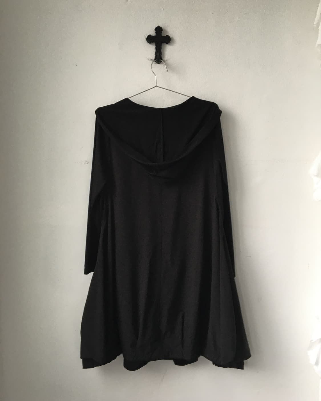 Shirring unbalanced hood coat 상품이미지4