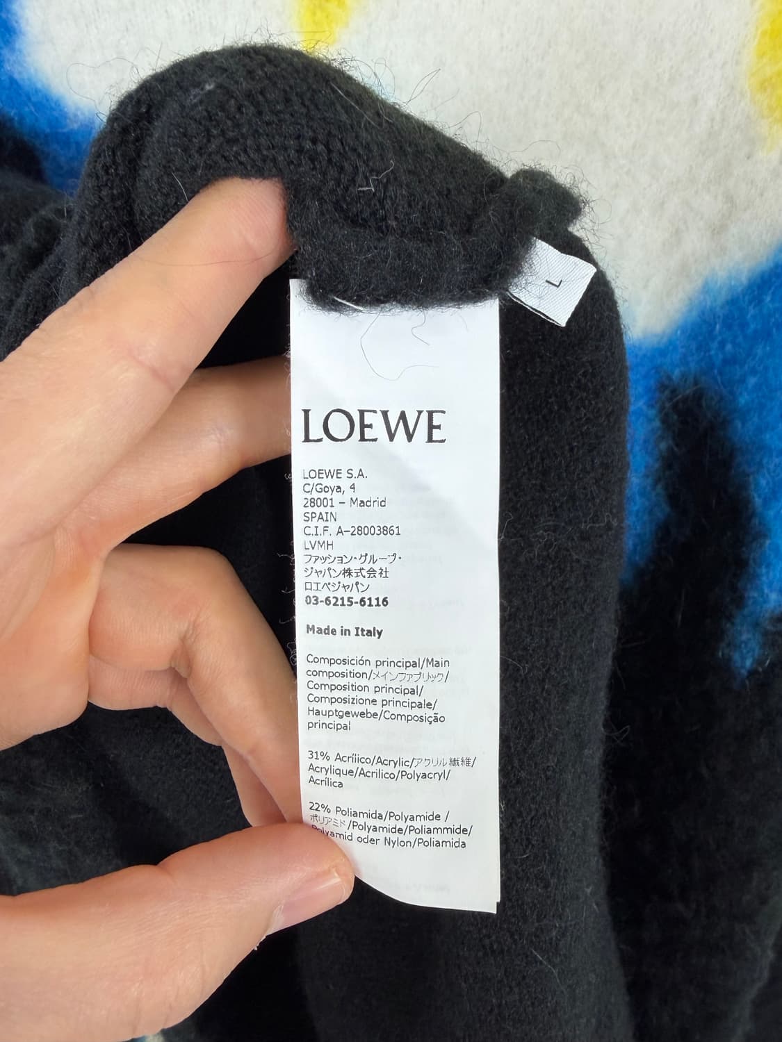 a179) 로에베(Loewe) 인타르시아 모헤어 니트 상품이미지8