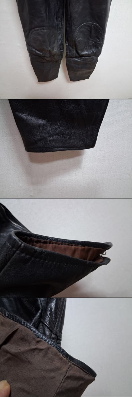 일본 NANKAI 가죽 바이커 점퍼슈트 여성 XS 44반 빈티지제품 상품이미지6