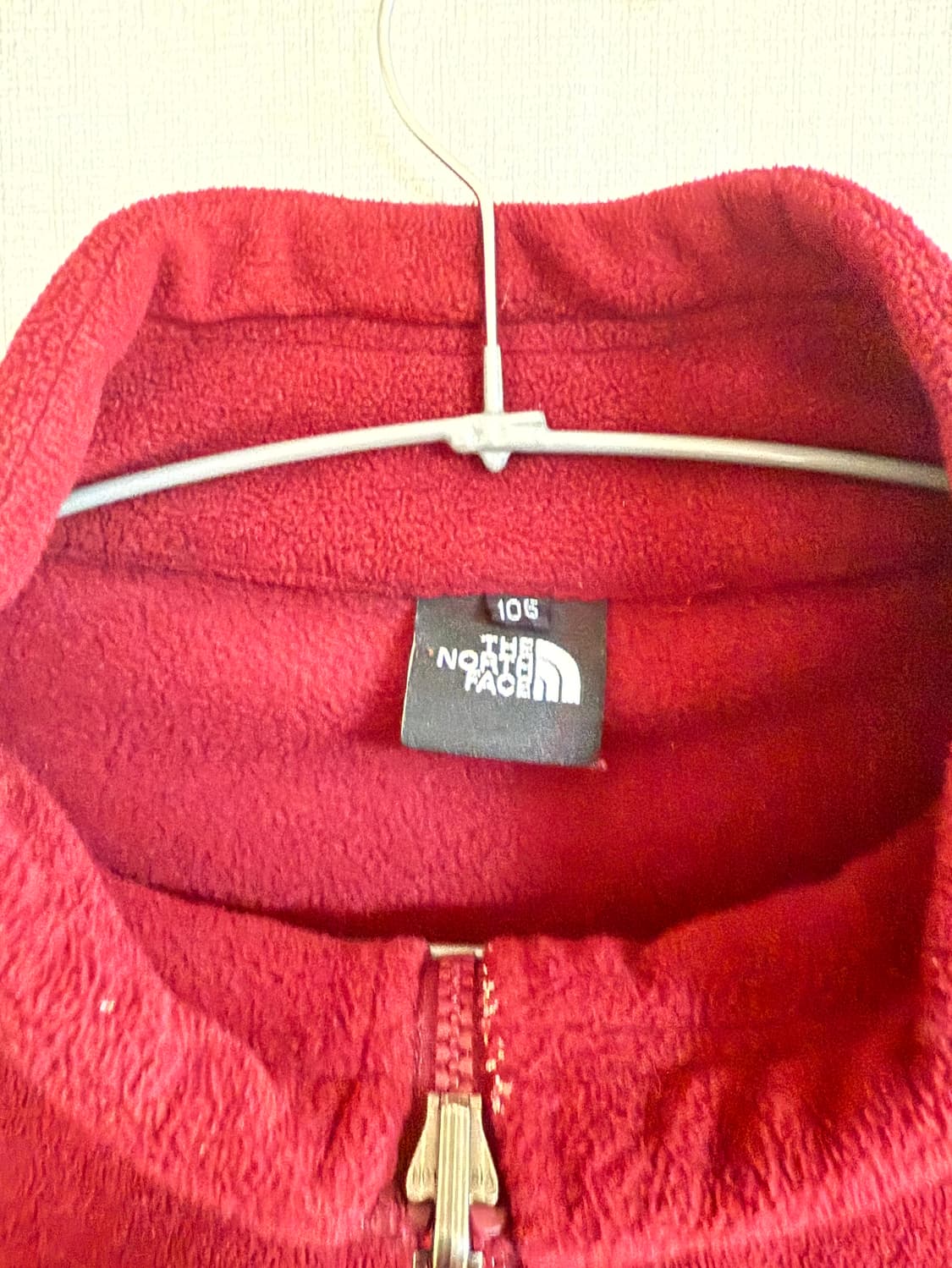 노스페이스  와인컬러 숄더 소프트쉘 패치 빈티지 플리스 집업 상품이미지4