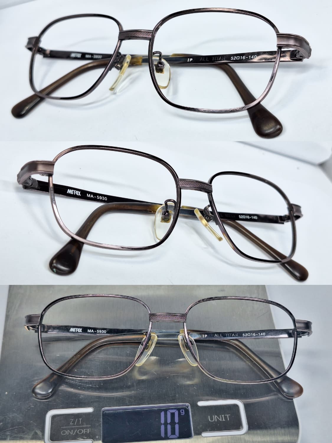 Matrix MA-5930 IP 이온도금 올 티타늄 웰링턴 안경테 안경 상품이미지4