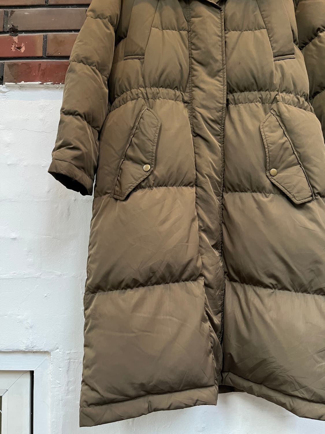 Urban Research 덕다운 롱패딩 카키 Free 상품이미지5