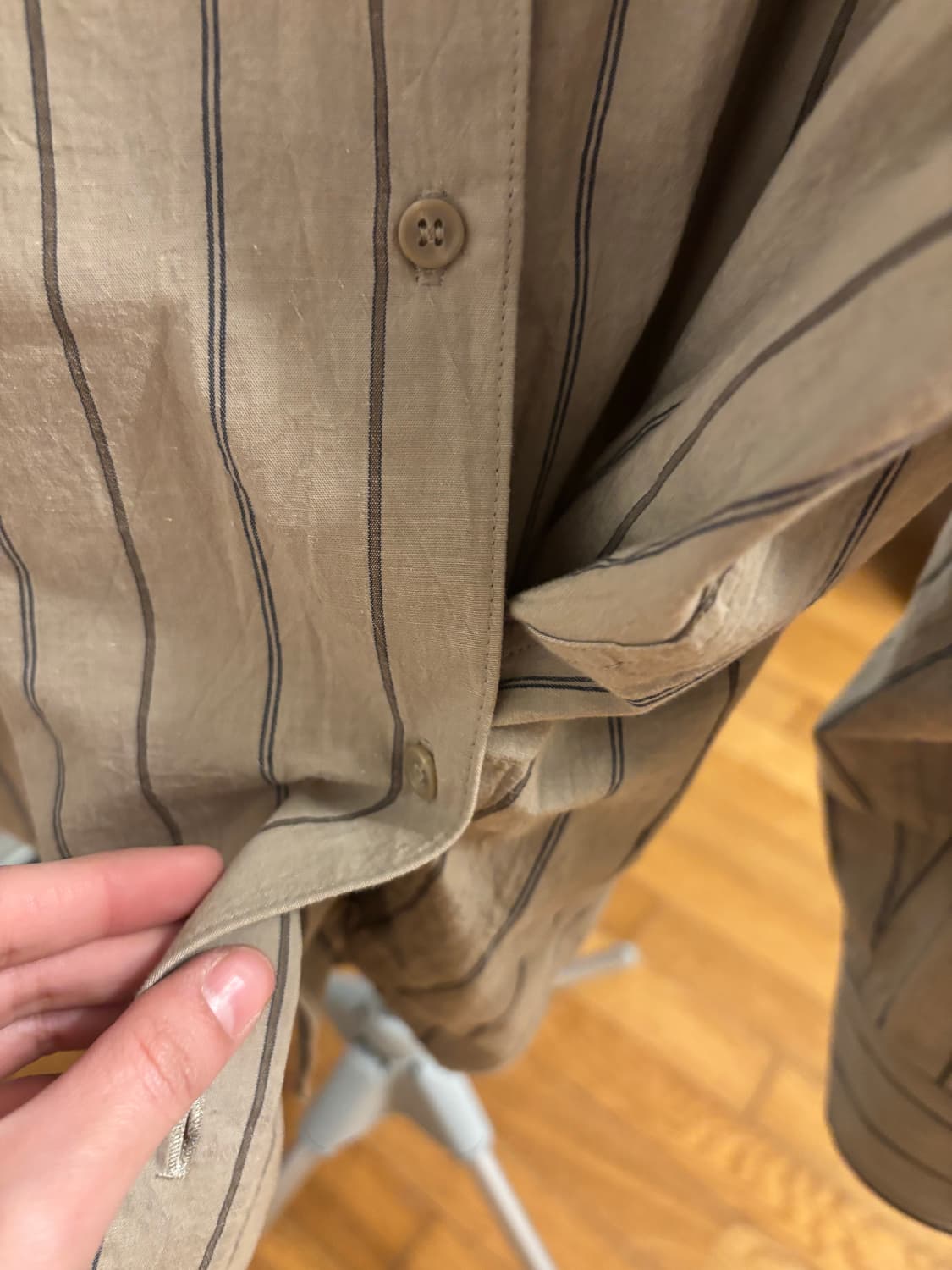 모이아 셔츠 vintage st shirt (ash stripe) 상품이미지9