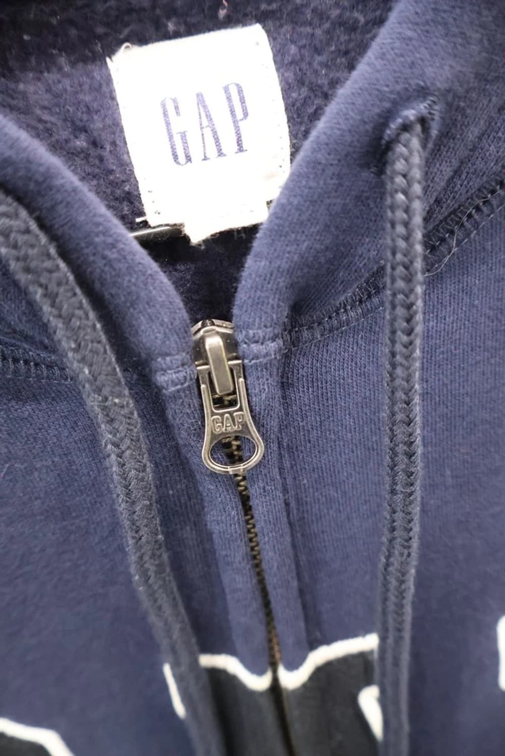 GAP Logo Zip Hoodie Navy 상품이미지6