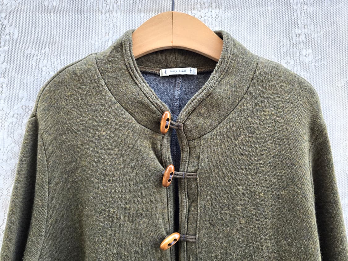 일본 네추럴 떡뽁기 단추 니트 자켓 상품이미지2