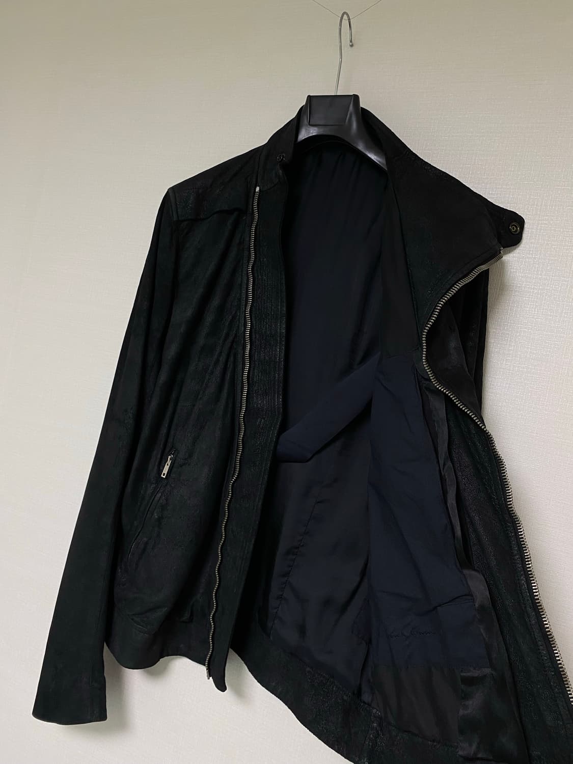 Rick Owens LEATHER BIKER JACKET 상품이미지3