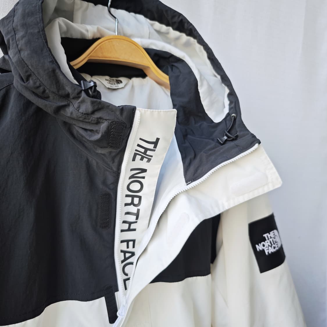노스페이스 화이트 라벨 달튼 아노락 자켓 화이트 블랙 XL(105) 상품이미지5