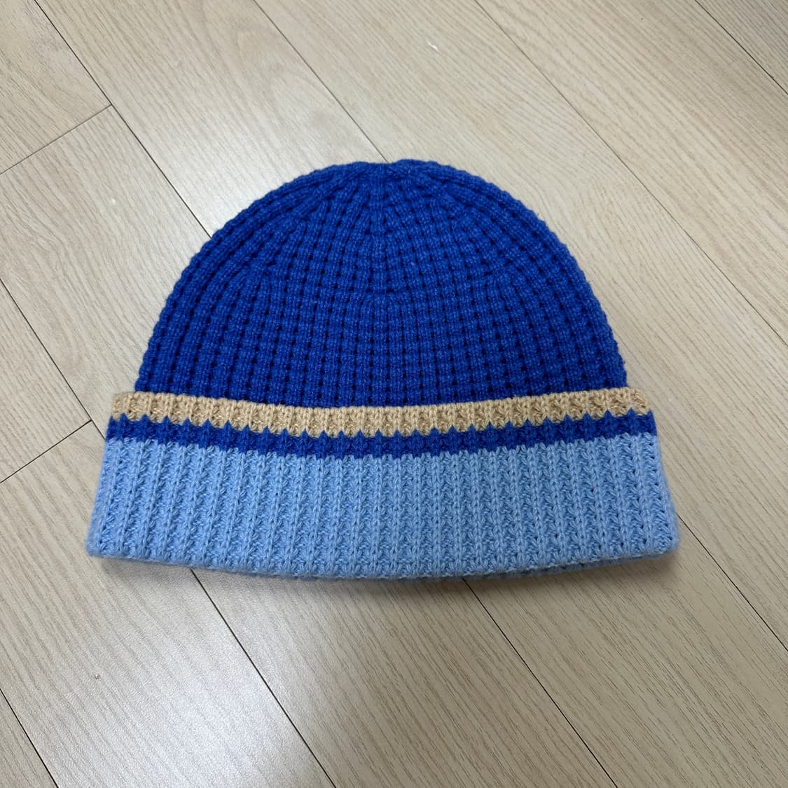 유니클로 X 마르니 팝콘 니트 비니 블루 상품이미지2