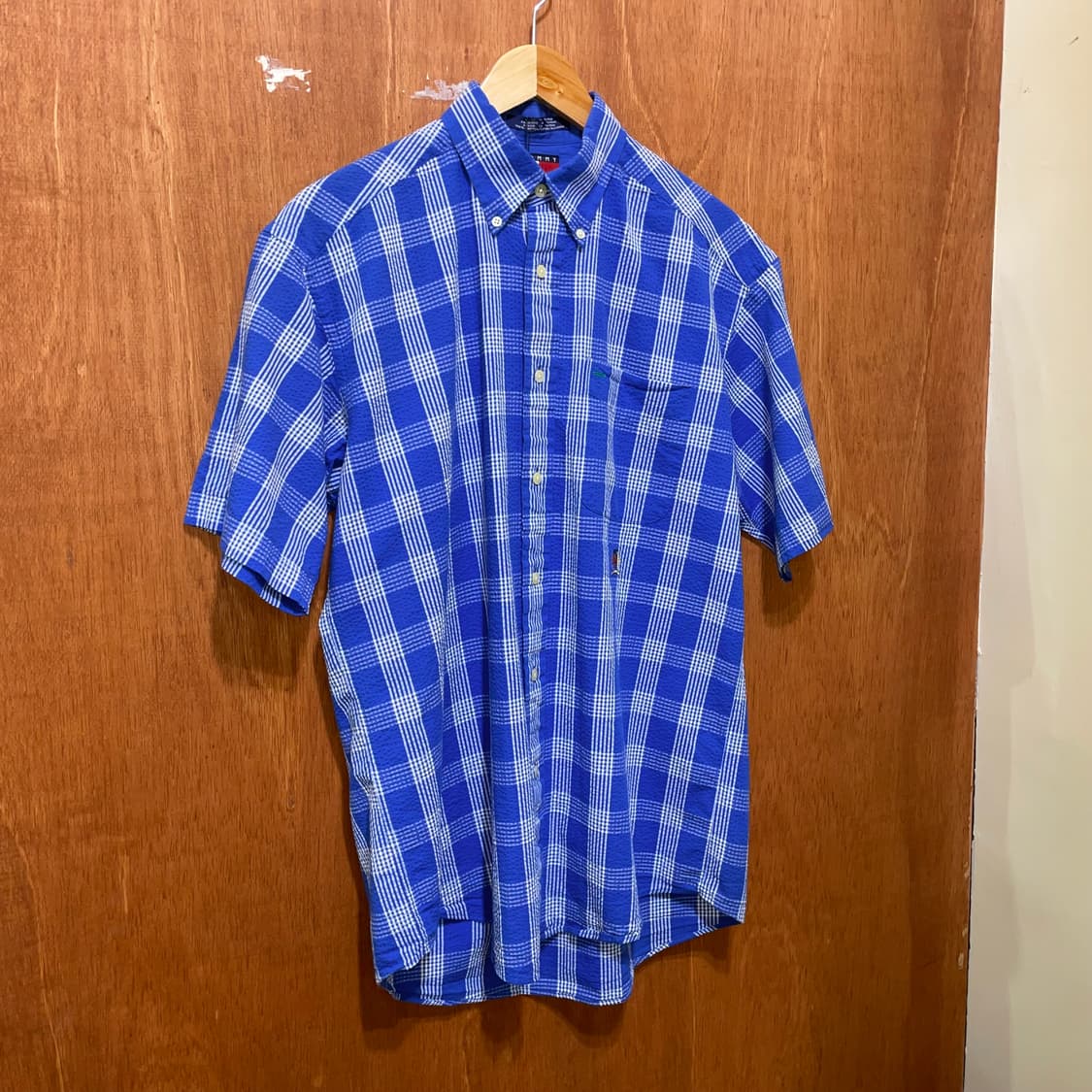 (S) Tommy 타미힐피거 체크 반팔 셔츠 상품이미지3