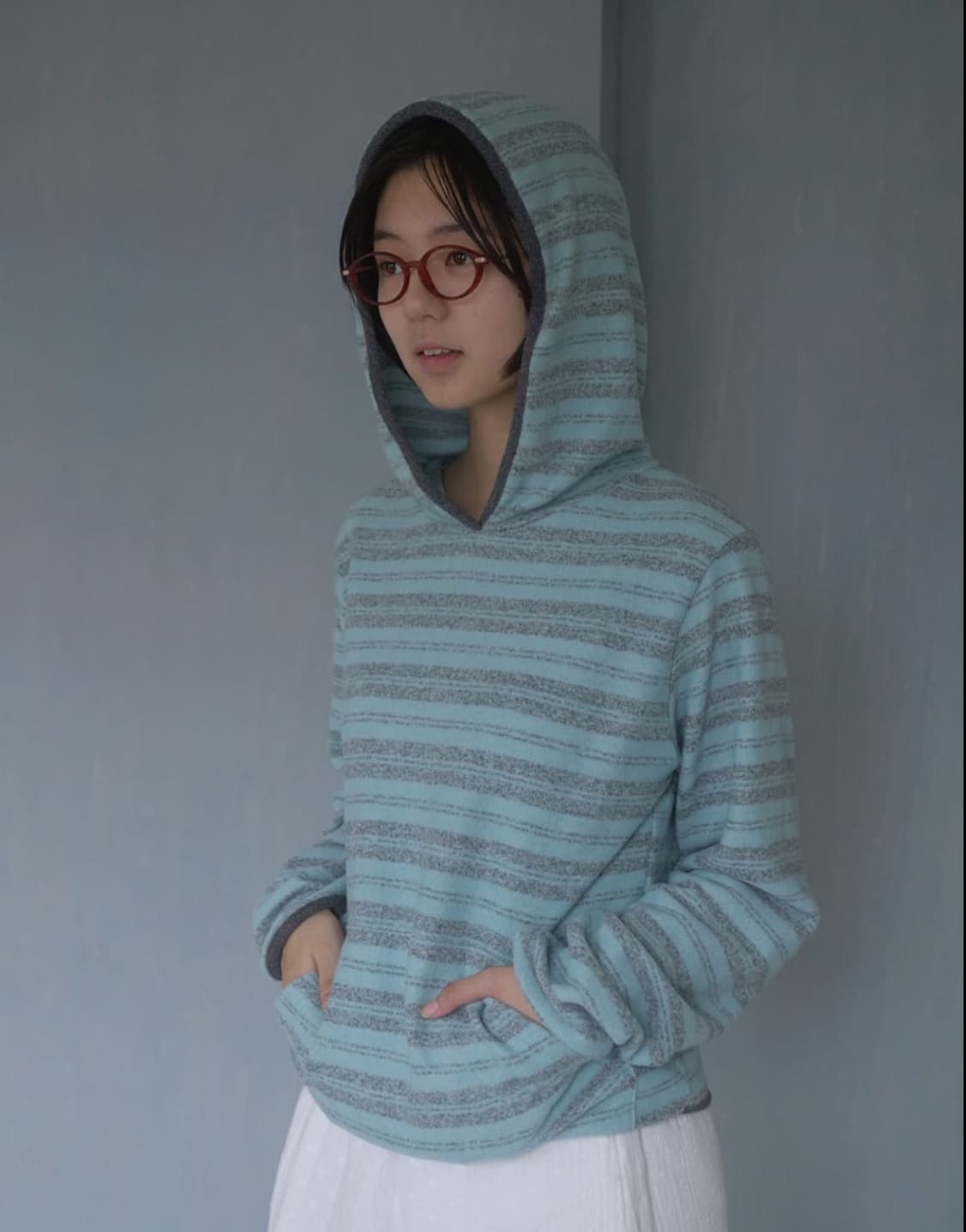 페스토 스트라이프 후드 탑 상품이미지1