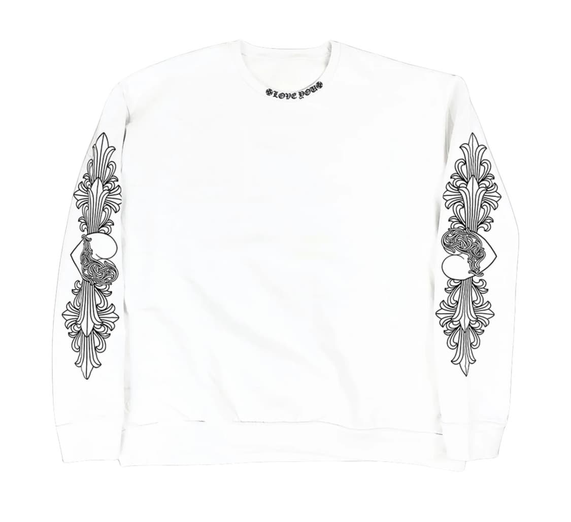 구매) S 크롬하츠 러브유 스웻 크루넥 상품이미지1