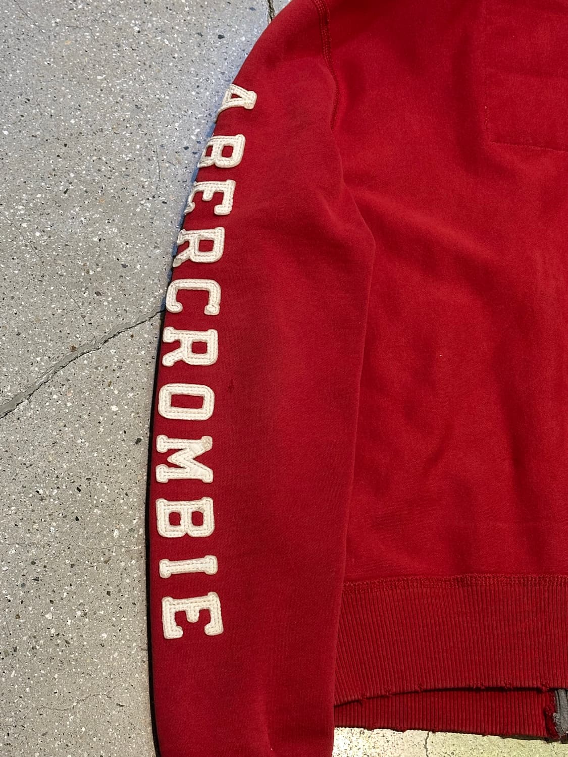 아베크롬비 레드 그런지 후드집업 상품이미지7