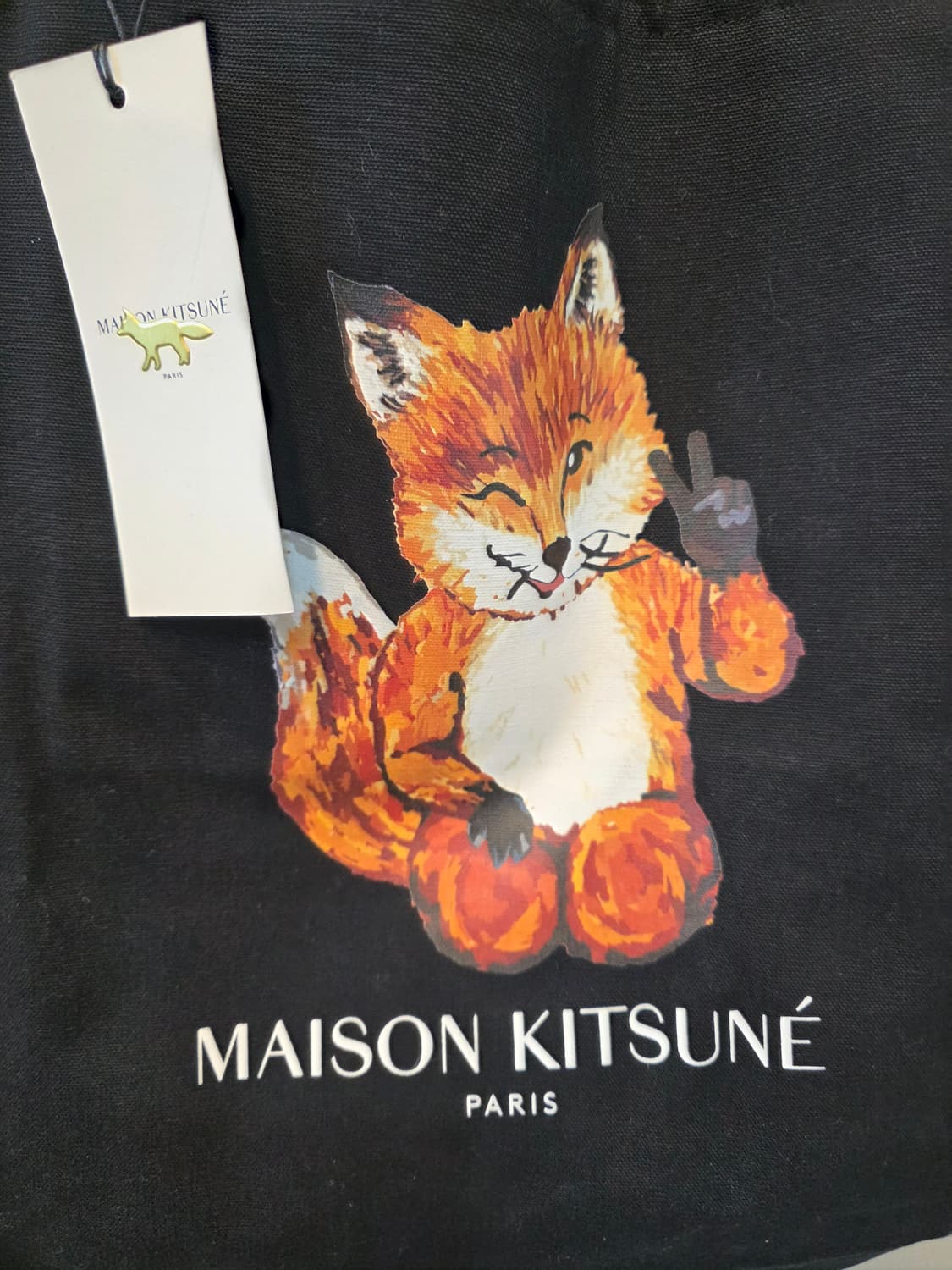 메종키츠네 올라잇폭스 블랙 토트백  숄더백 상품이미지1
