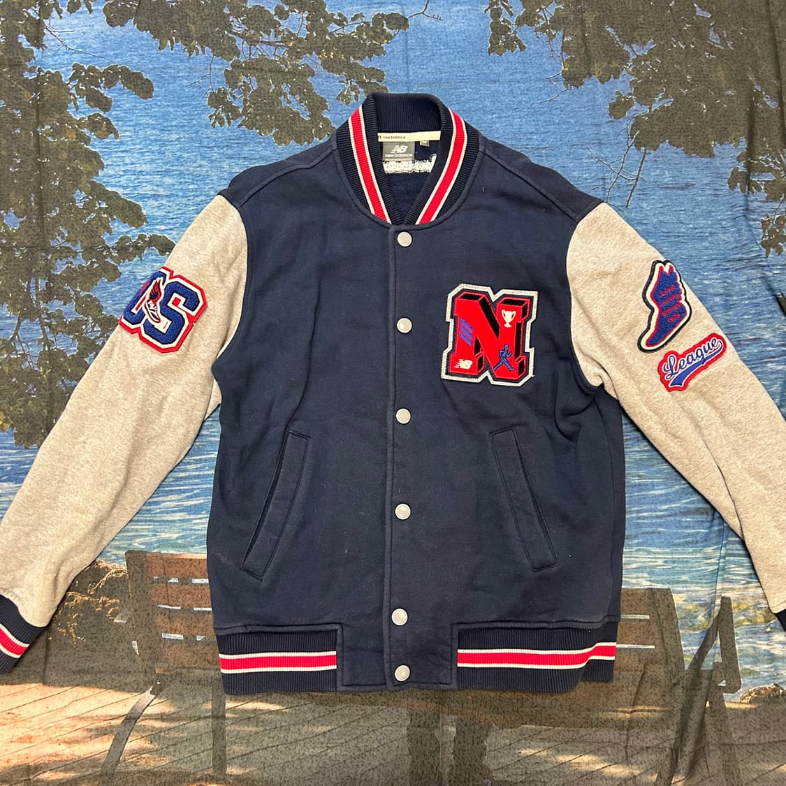 New Balance Patch Varsity Jacket 상품이미지1