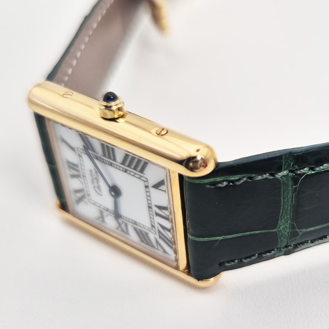 까르띠에 머스트탱크 라지사이즈 그린스트렙 상품이미지2