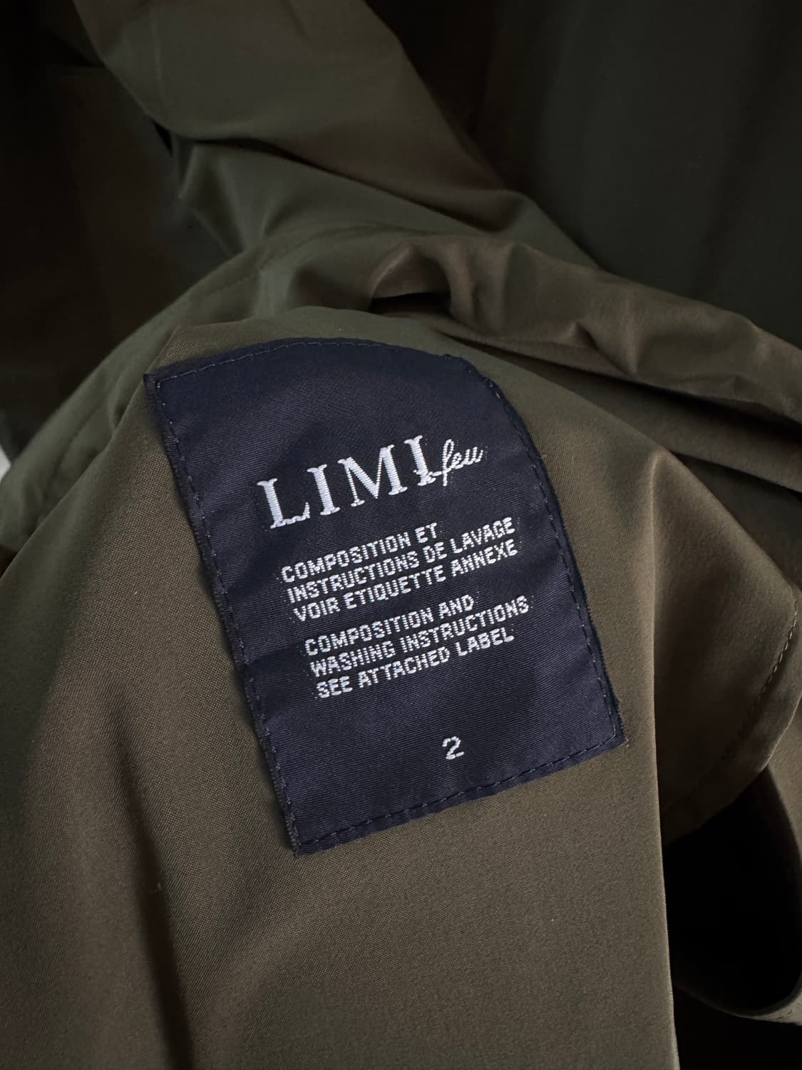 LIMI feu 요지야아모토 리미푸 후드 블루종 상품이미지5