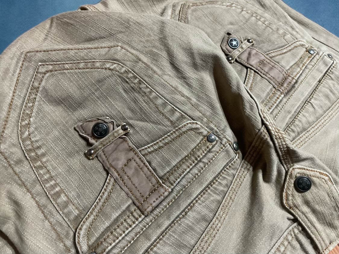 Points Ashy Beige Denim Pants 상품이미지3