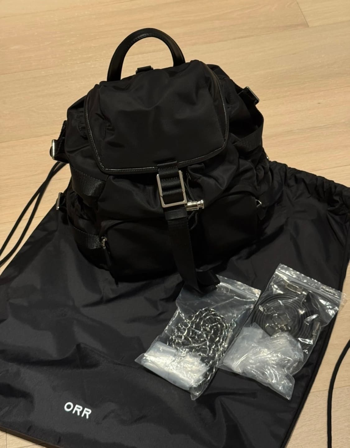 ORR 워킹백 블랙 백팩 스몰 사이즈 상품이미지1