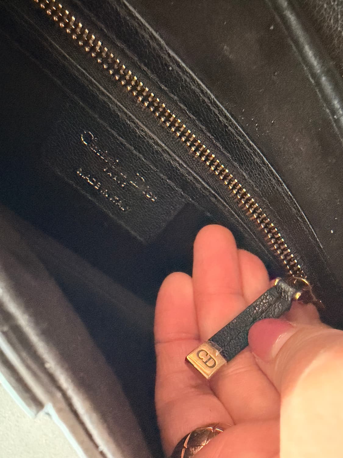 디올 새들백 염소가죽 미디움 미듐 상품이미지9