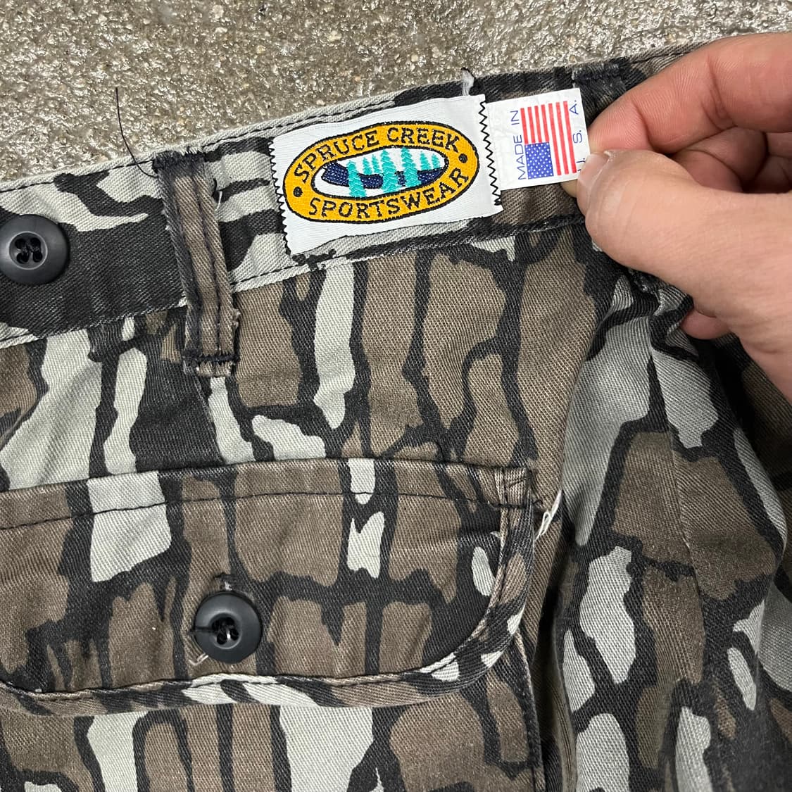 90s 빈티지 카모 헌팅 팬츠 (36”) 상품이미지6