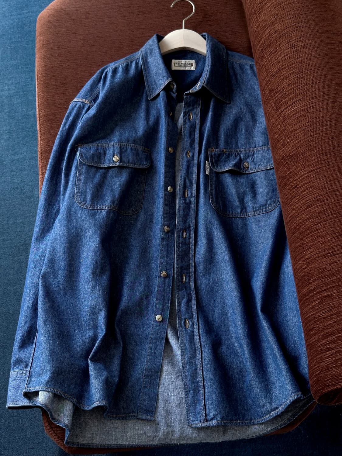 Cotton denim worker shirt 상품이미지3