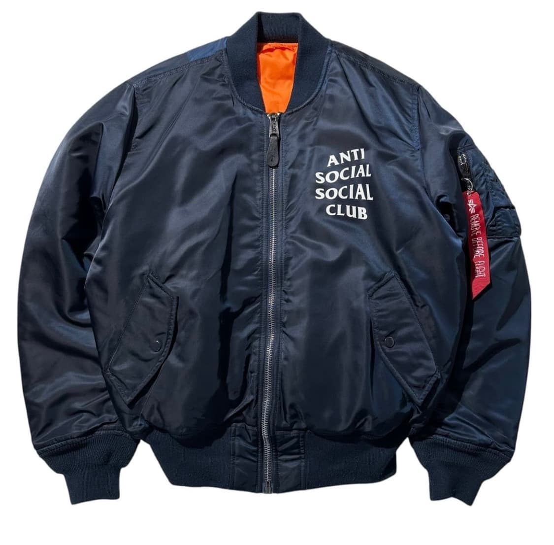 안티소셜클럽 X 알파인더스트리 Ma-1 네이비 상품이미지1