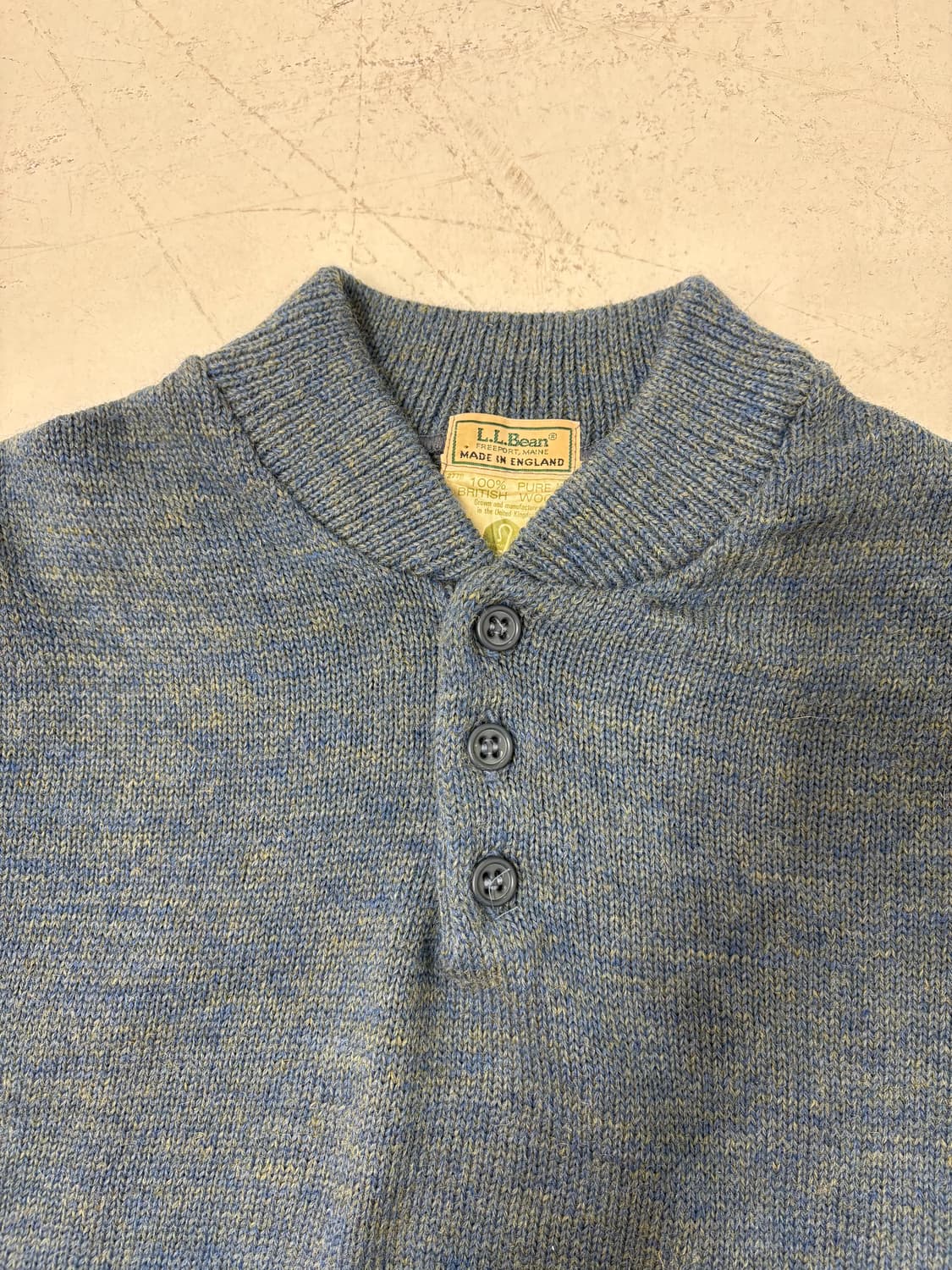80‘s LL Bean British wool Sweater. 상품이미지4