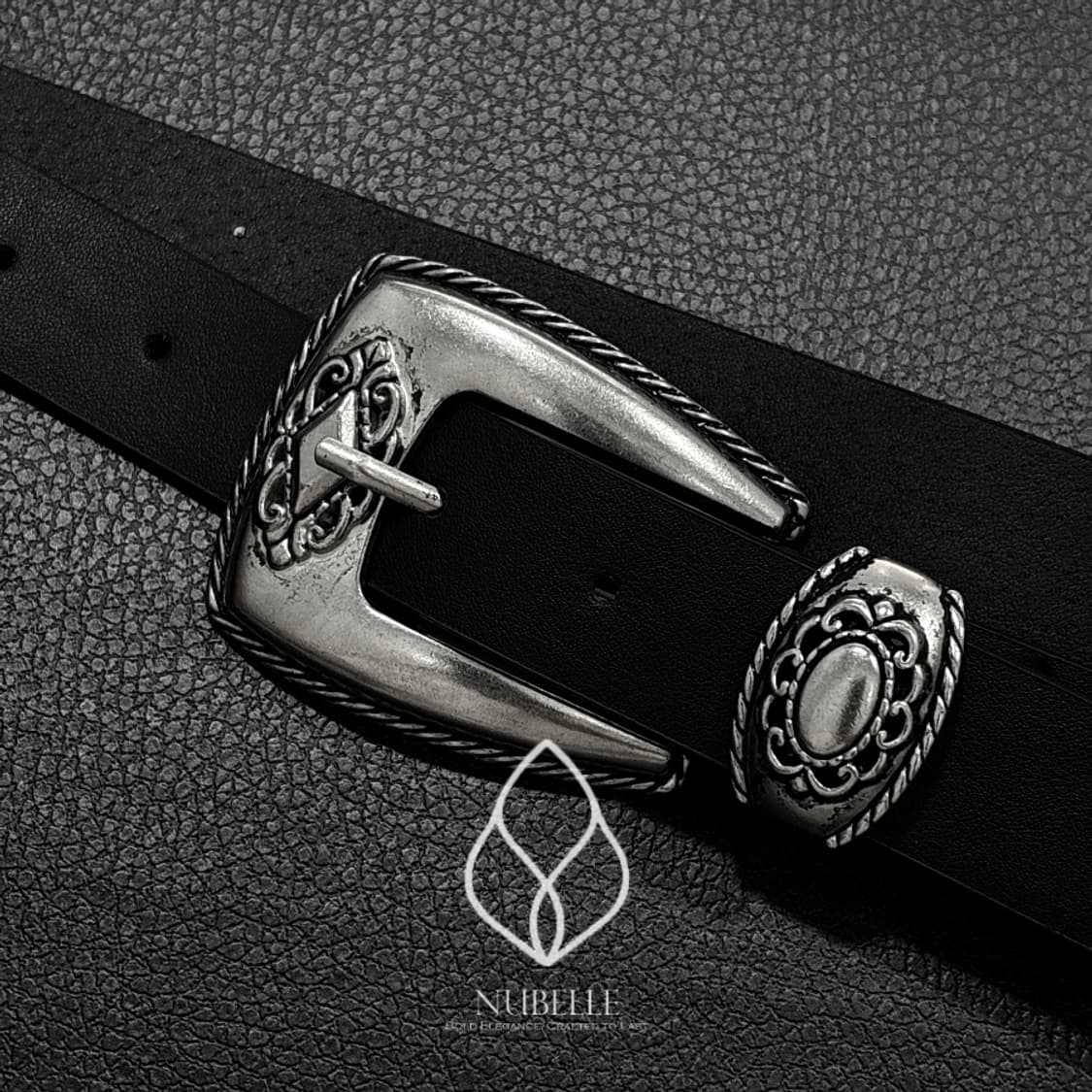 🌗 Chrome western belt / 크롬 스터드 웨스턴 벨트 상품이미지3