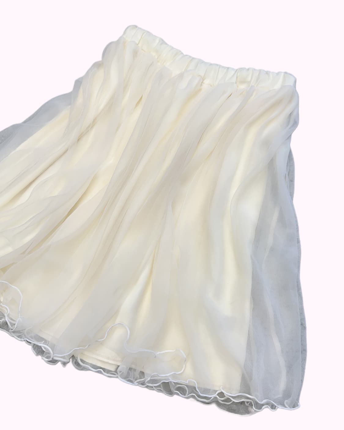 ivory lace layered skirt 상품이미지2