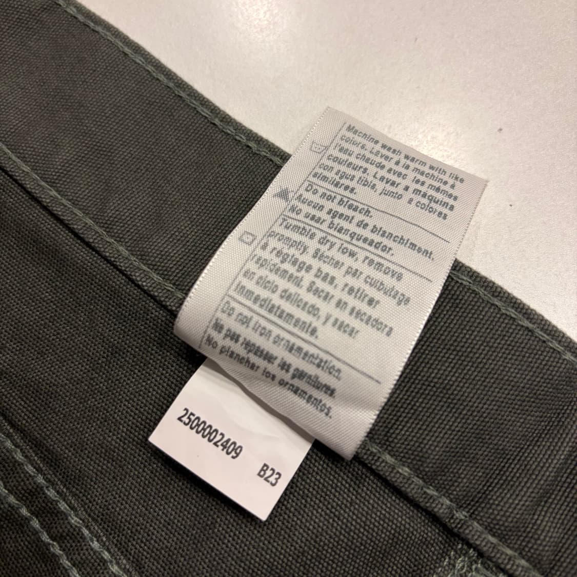 [44x30] 칼하트 빅사이즈 루즈핏 워크 팬츠 그린 새상품 C289 상품이미지9